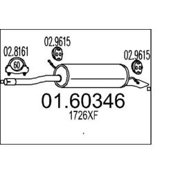 Koncový tlmič výfuku MTS 01.60346