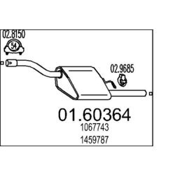 Koncový tlmič výfuku MTS 01.60364
