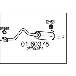 Koncový tlmič výfuku MTS 01.60378