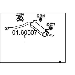 Koncový tlmič výfuku MTS 01.60507