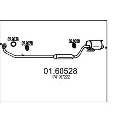 Koncový tlmič výfuku MTS 01.60528