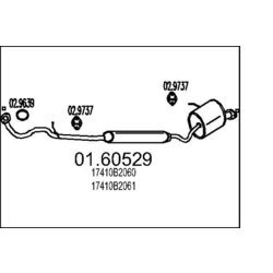 Koncový tlmič výfuku MTS 01.60529