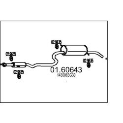 Koncový tlmič výfuku MTS 01.60643