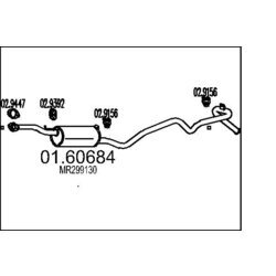 Koncový tlmič výfuku MTS 01.60684