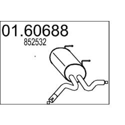 Koncový tlmič výfuku MTS 01.60688