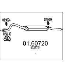 Koncový tlmič výfuku MTS 01.60720