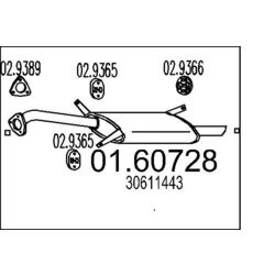 Koncový tlmič výfuku MTS 01.60728