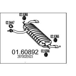 Koncový tlmič výfuku MTS 01.60892