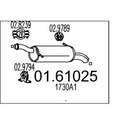 Koncový tlmič výfuku MTS 01.61025