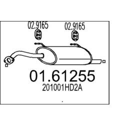 Koncový tlmič výfuku MTS 01.61255
