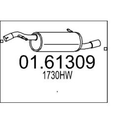 Koncový tlmič výfuku MTS 01.61309