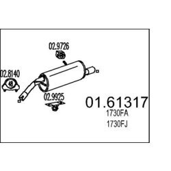 Koncový tlmič výfuku MTS 01.61317