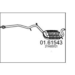 Koncový tlmič výfuku MTS 01.61543