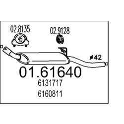 Koncový tlmič výfuku MTS 01.61640