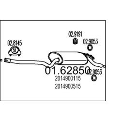 Koncový tlmič výfuku MTS 01.62850