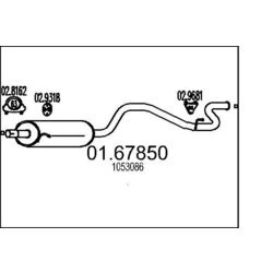 Koncový tlmič výfuku MTS 01.67850