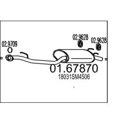 Koncový tlmič výfuku MTS 01.67870