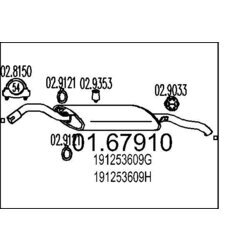 Koncový tlmič výfuku MTS 01.67910