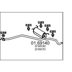 Koncový tlmič výfuku MTS 01.69140