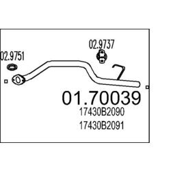 Výfukové potrubie MTS 01.70039