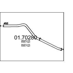 Výfukové potrubie MTS 01.70280