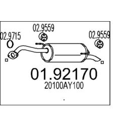 Koncový tlmič výfuku MTS 01.92170