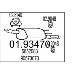 Koncový tlmič výfuku MTS 01.93470