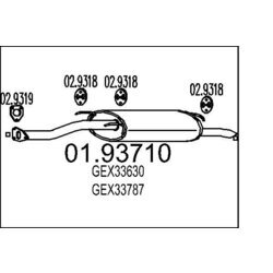Koncový tlmič výfuku MTS 01.93710