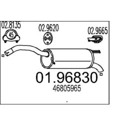 Koncový tlmič výfuku MTS 01.96830