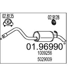 Koncový tlmič výfuku MTS 01.96990
