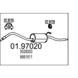 Koncový tlmič výfuku MTS 01.97020