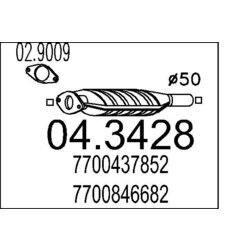 Katalyzátor MTS 04.3428