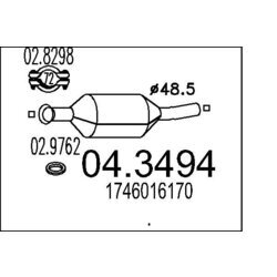 Katalyzátor MTS 04.3494