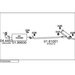 Výfukový systém MTS NISS29428A022942