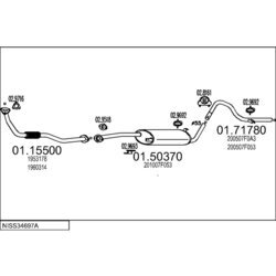Výfukový systém MTS NISS34697A004314