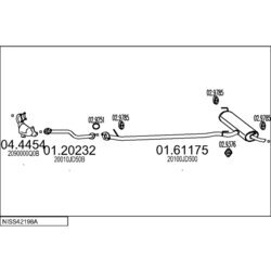 Výfukový systém MTS NISS42198A019887
