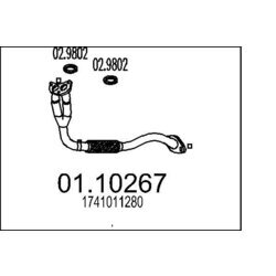 Výfukové potrubie MTS 01.10267