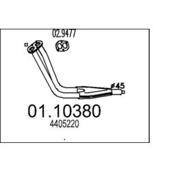 Výfukové potrubie MTS 01.10380