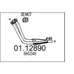 Výfukové potrubie MTS 01.12890