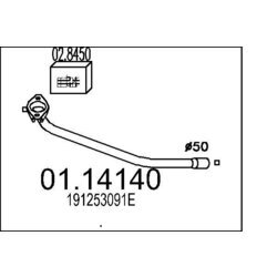 Výfukové potrubie MTS 01.14140