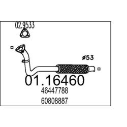 Výfukové potrubie MTS 01.16460