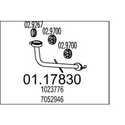 Výfukové potrubie MTS 01.17830