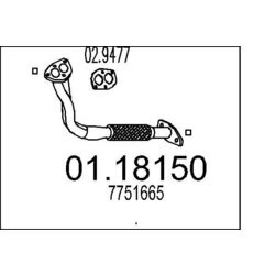 Výfukové potrubie MTS 01.18150