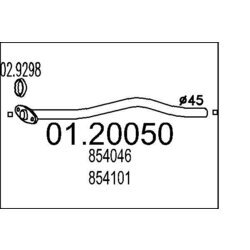Výfukové potrubie MTS 01.20050