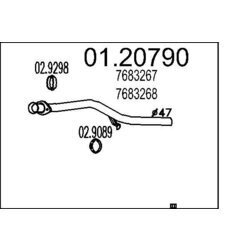 Výfukové potrubie MTS 01.20790