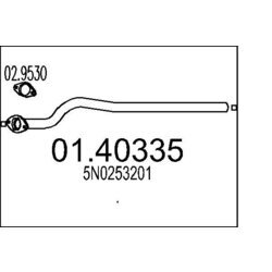Výfukové potrubie MTS 01.40335
