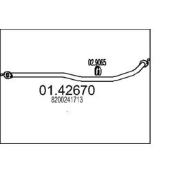 Výfukové potrubie MTS 01.42670