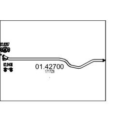 Výfukové potrubie MTS 01.42700