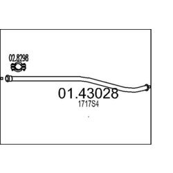 Výfukové potrubie MTS 01.43028