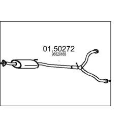 Stredný tlmič výfuku MTS 01.50272